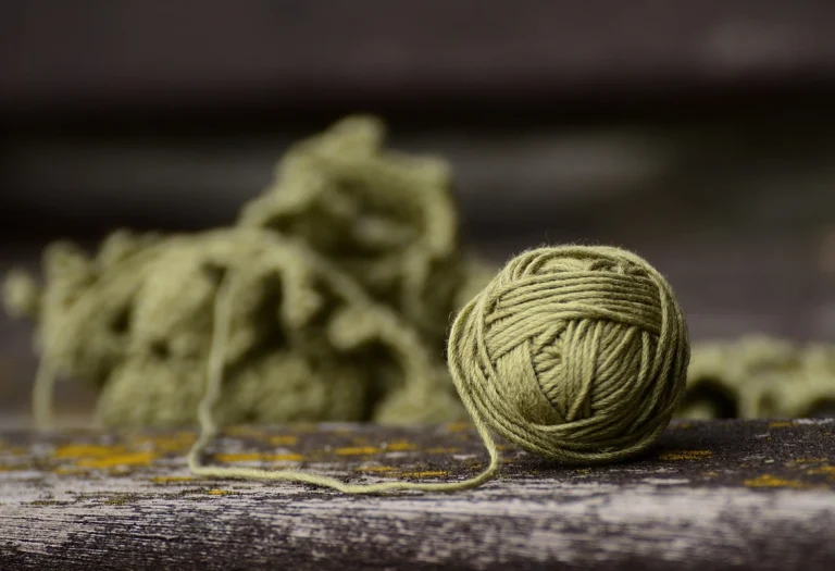 Wool yarn used for make handmade wool rugs.